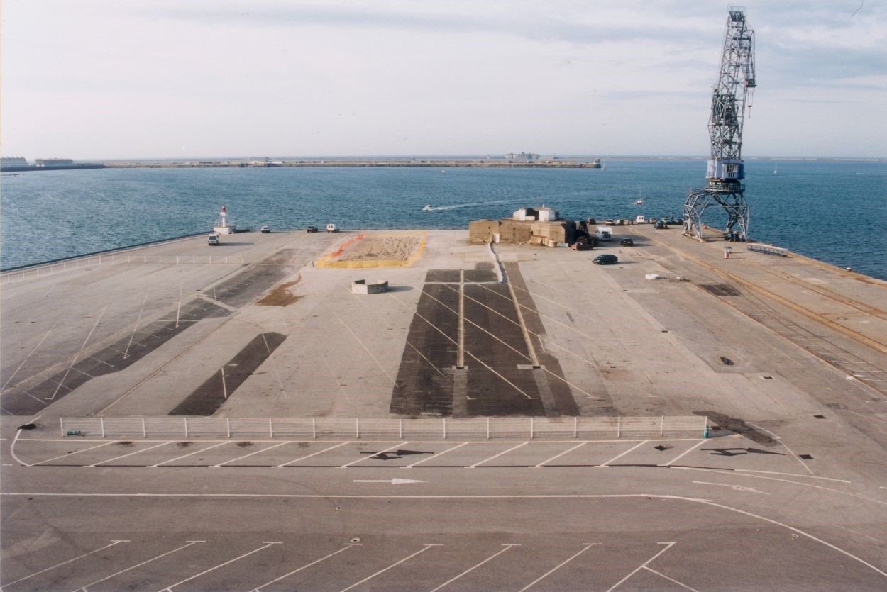 Construction de la darse du Redoutable à La Cité de la Mer © Joël LEHUBY