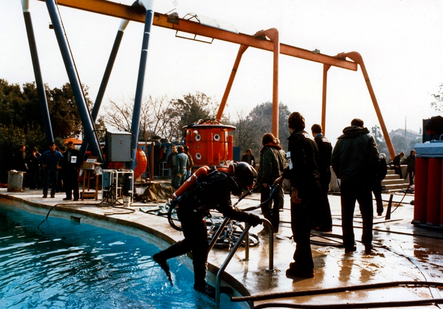 1970, formation des plongeurs de la Comex © Alain TOCCO, COMEX