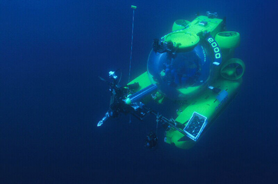 Le sous-marin Remora 2000 en plongée