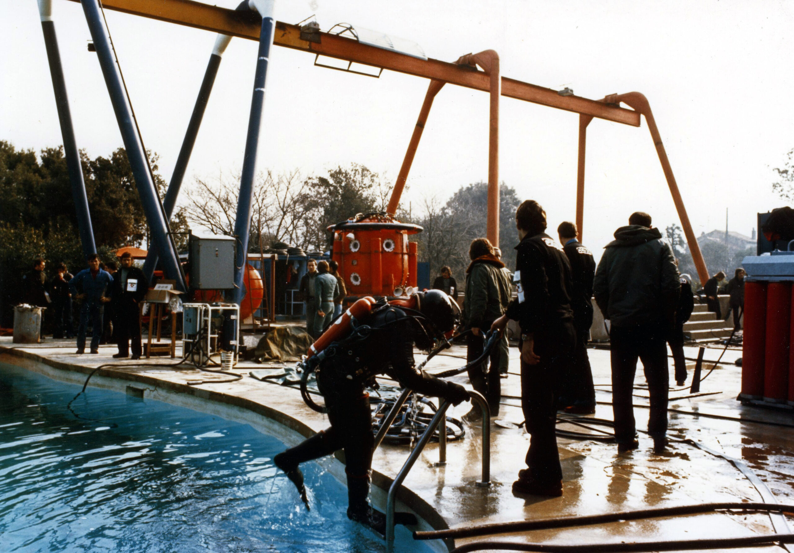 Formation-Training-des-plongeurs-a-la-Comex-1970