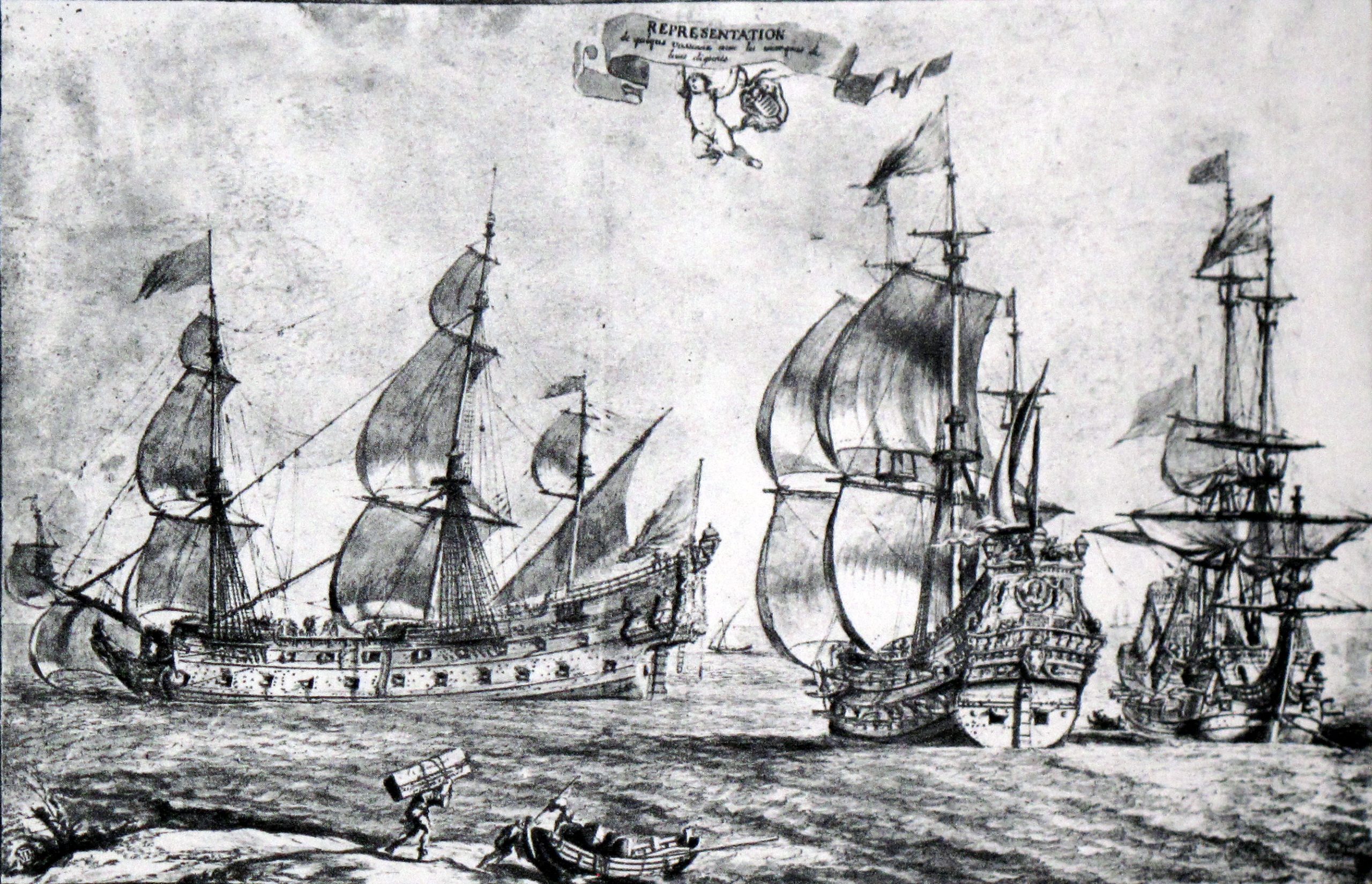 « French ships of the line » de Pierre Puget
