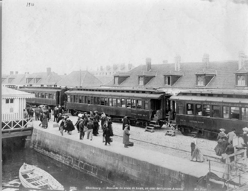 Train transatlantique © La Cité de la Mer – Collection J.PIVAIN