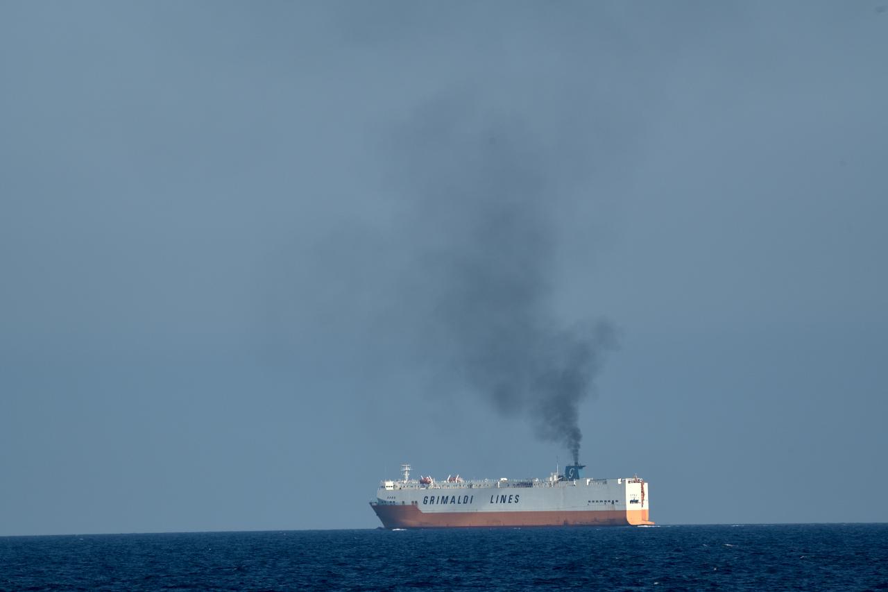Pollution atmosphérique liée au trafic maritime © Olivier DUGORNAY / Ifremer