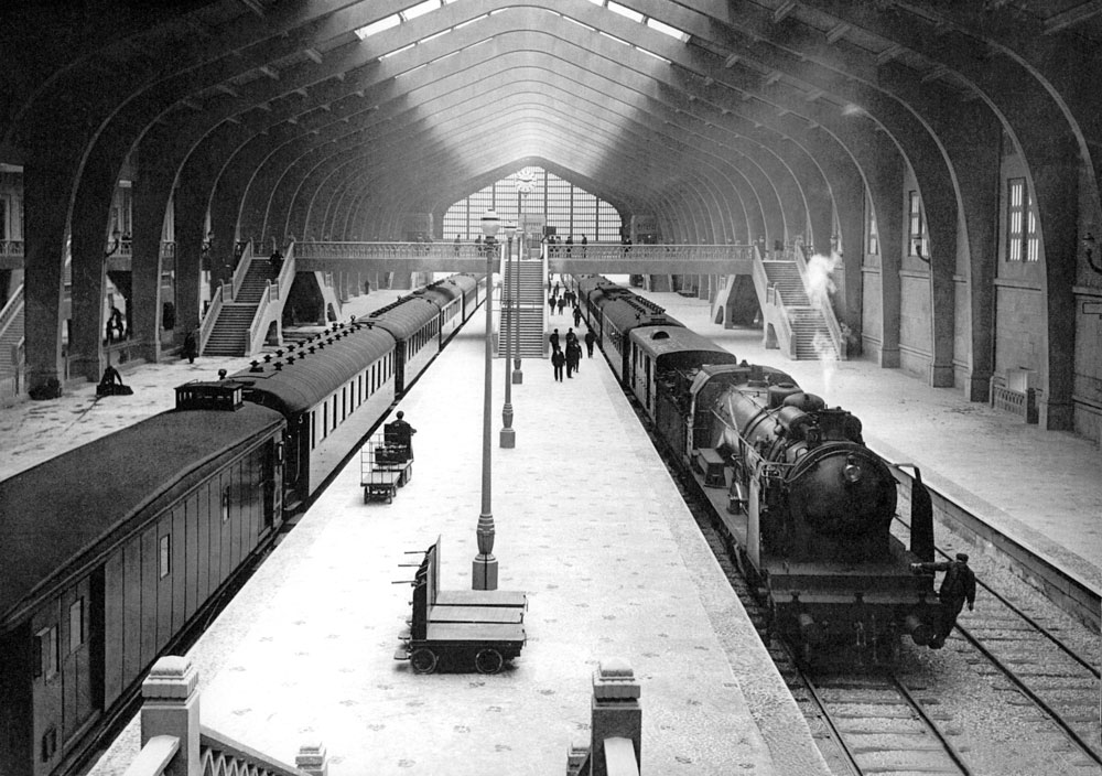 Le Hall des trains de la Gare Maritime Transatlantique © Collection CCI Ouest Normandie