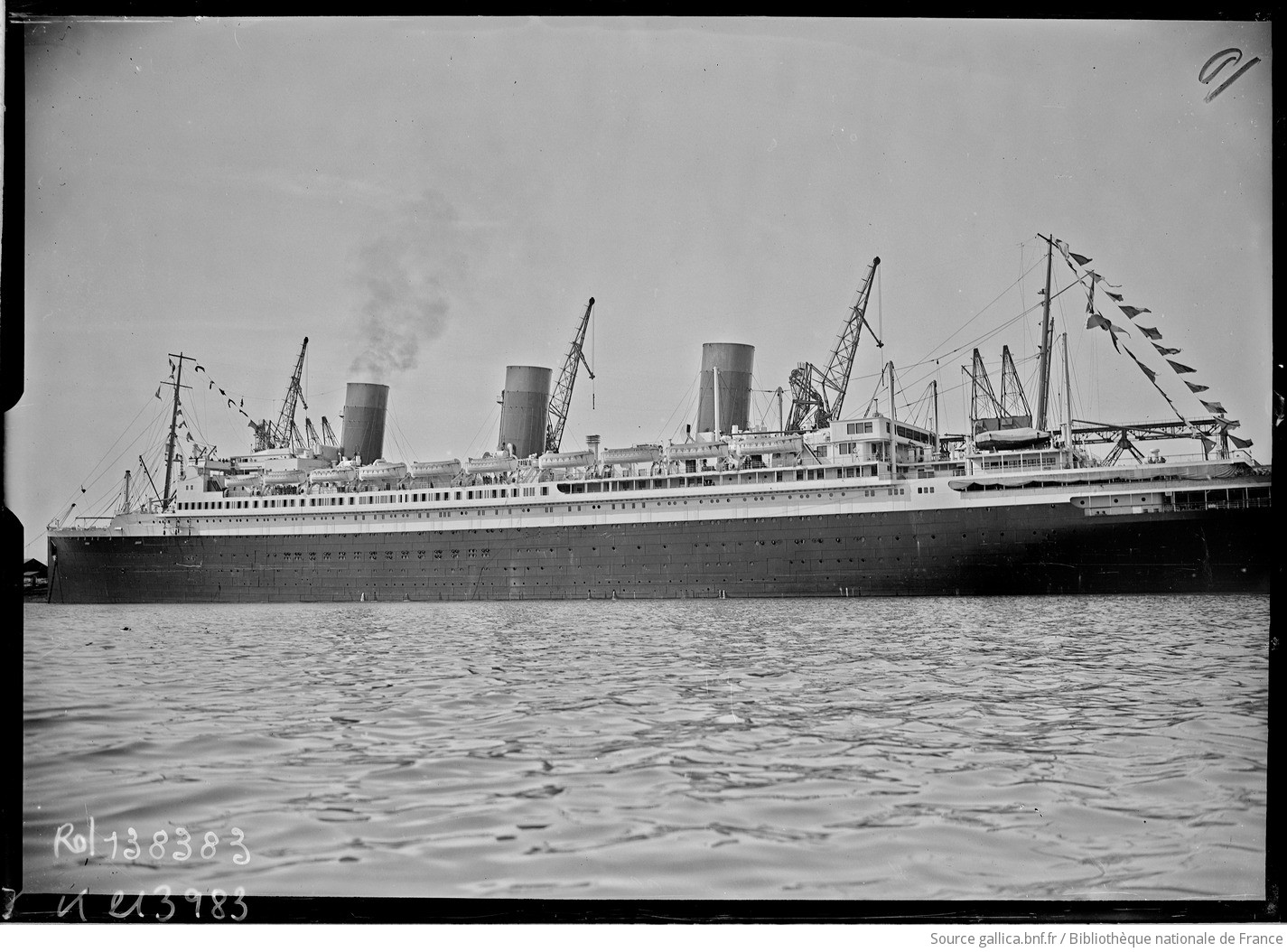 Le paquebot « Île-de-France » en mer, 1929 © gallica.bnf.fr / BnF