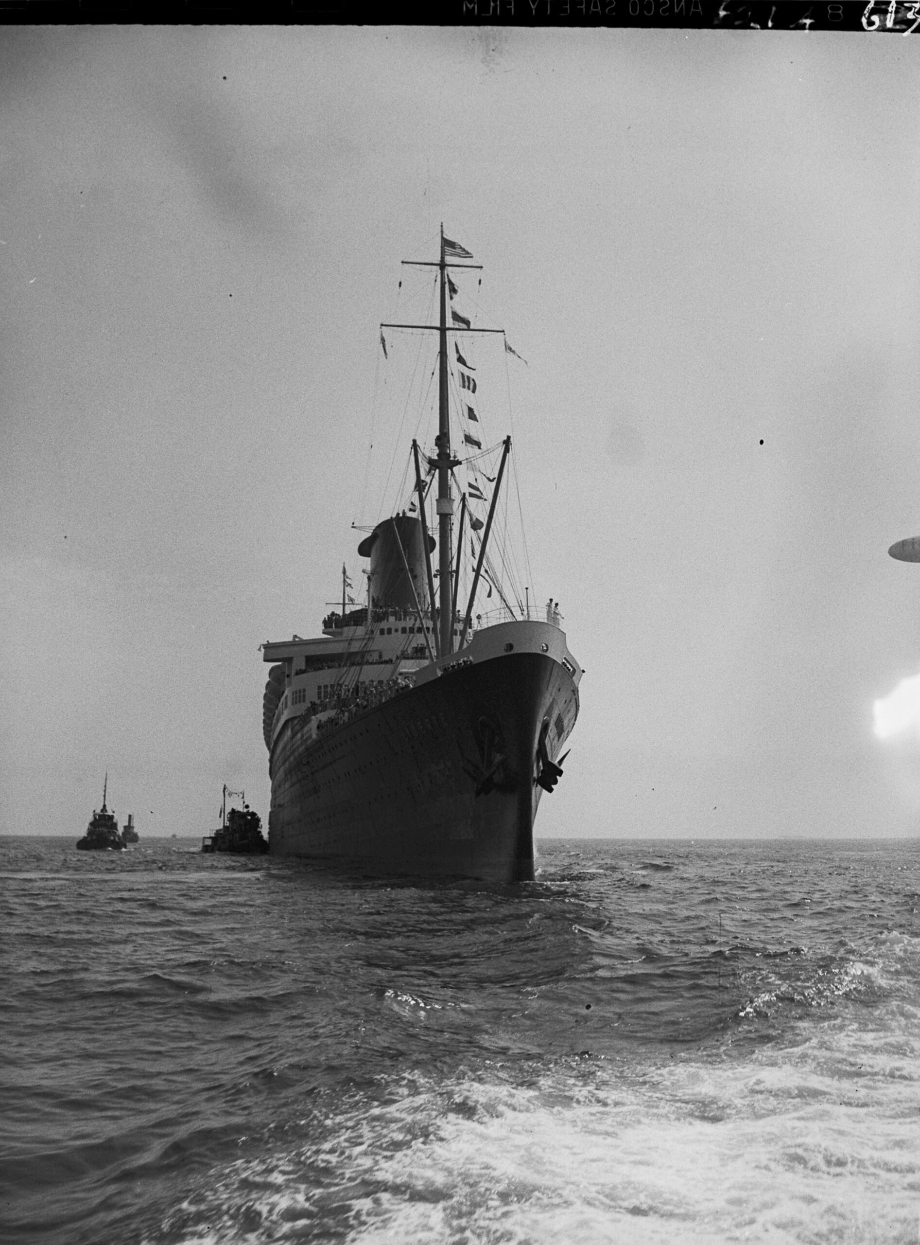 Voyage inaugural du paquebot « Liberté » le 1er aout 1950 © Courtesy of the Municipal Archives, City of New York