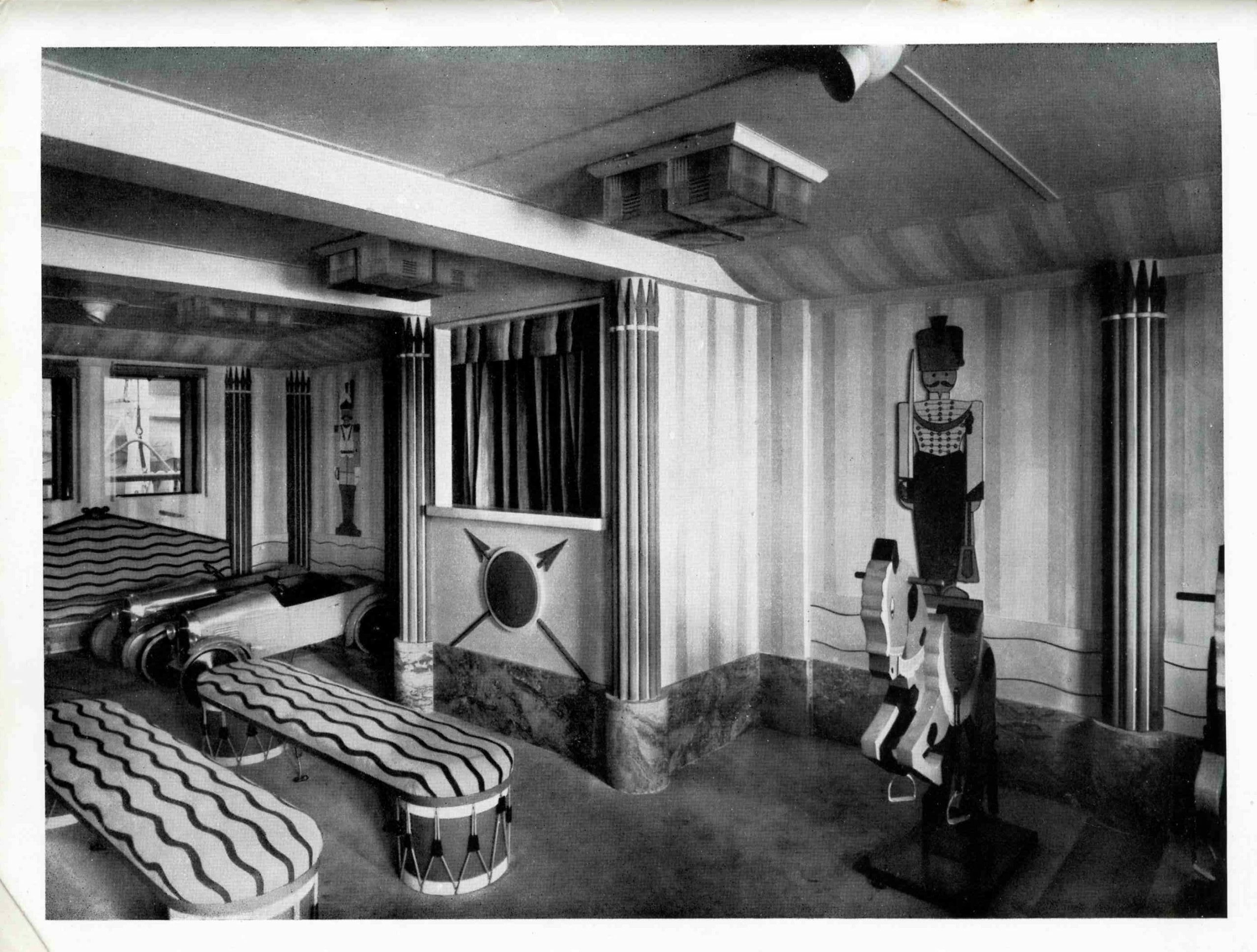 Salle de jeux du « Maréchal Joffre » ©Collection CCI Ouest Normandie