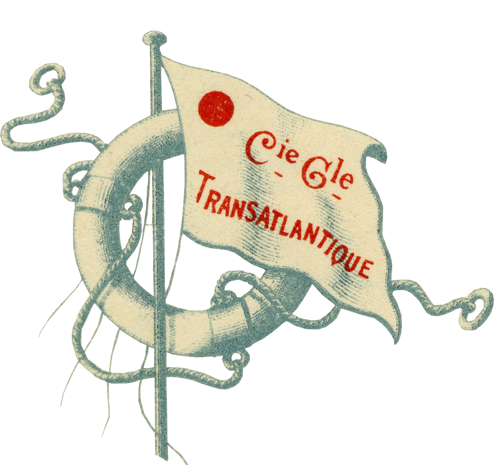 Emblème de la Compagnie Générale Transatlantique ©Archives nationales du monde du travail