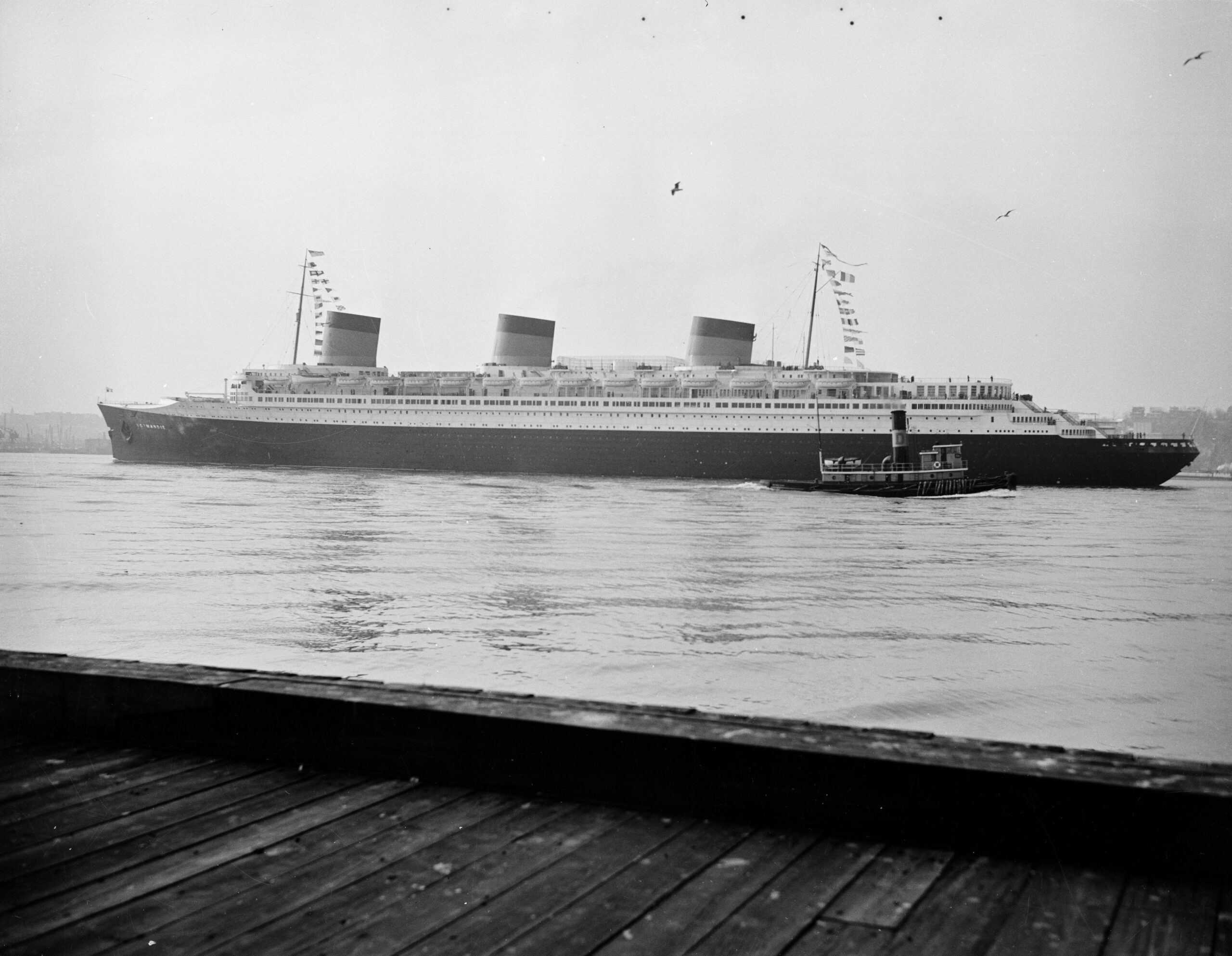 Le Normandie à New York © NYC Municipal Library and Archives