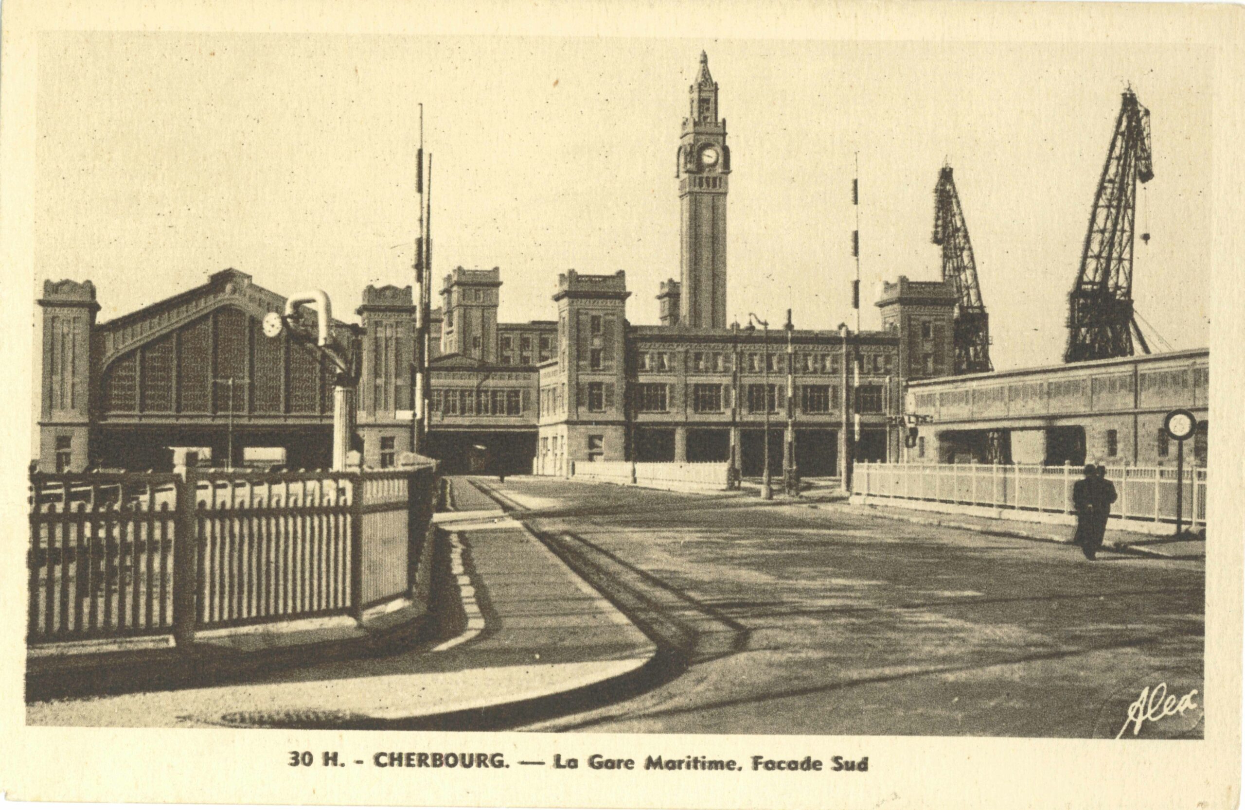 Voie charretière de la Gare Maritime Transatlantique © La Cité de la Mer – Collection J.PIVAIN