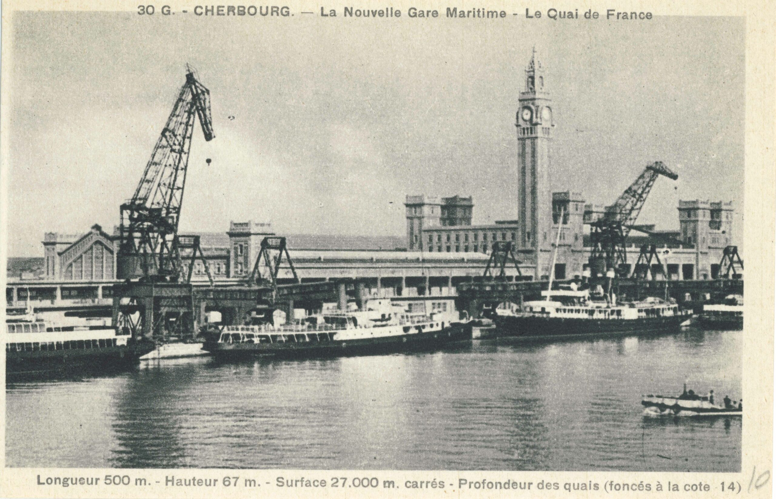 La Gare Maritime Transatlantique et le Quai de France © La Cité de la Mer – Collection Jean PIVAIN