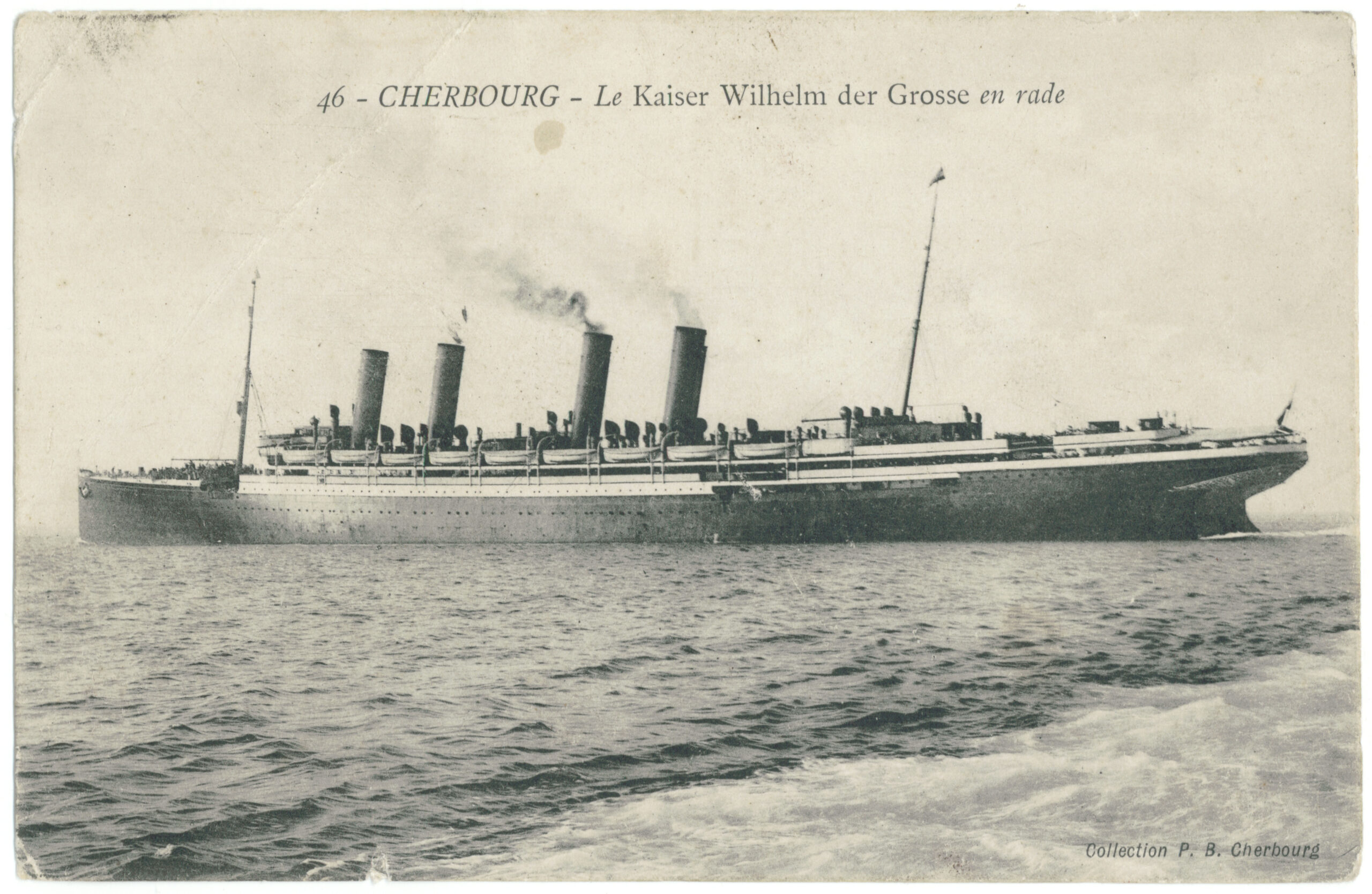 Le Kaiser Wilhelm der Grosse en rade © La Cité de la Mer – Collection J.PIVAIN