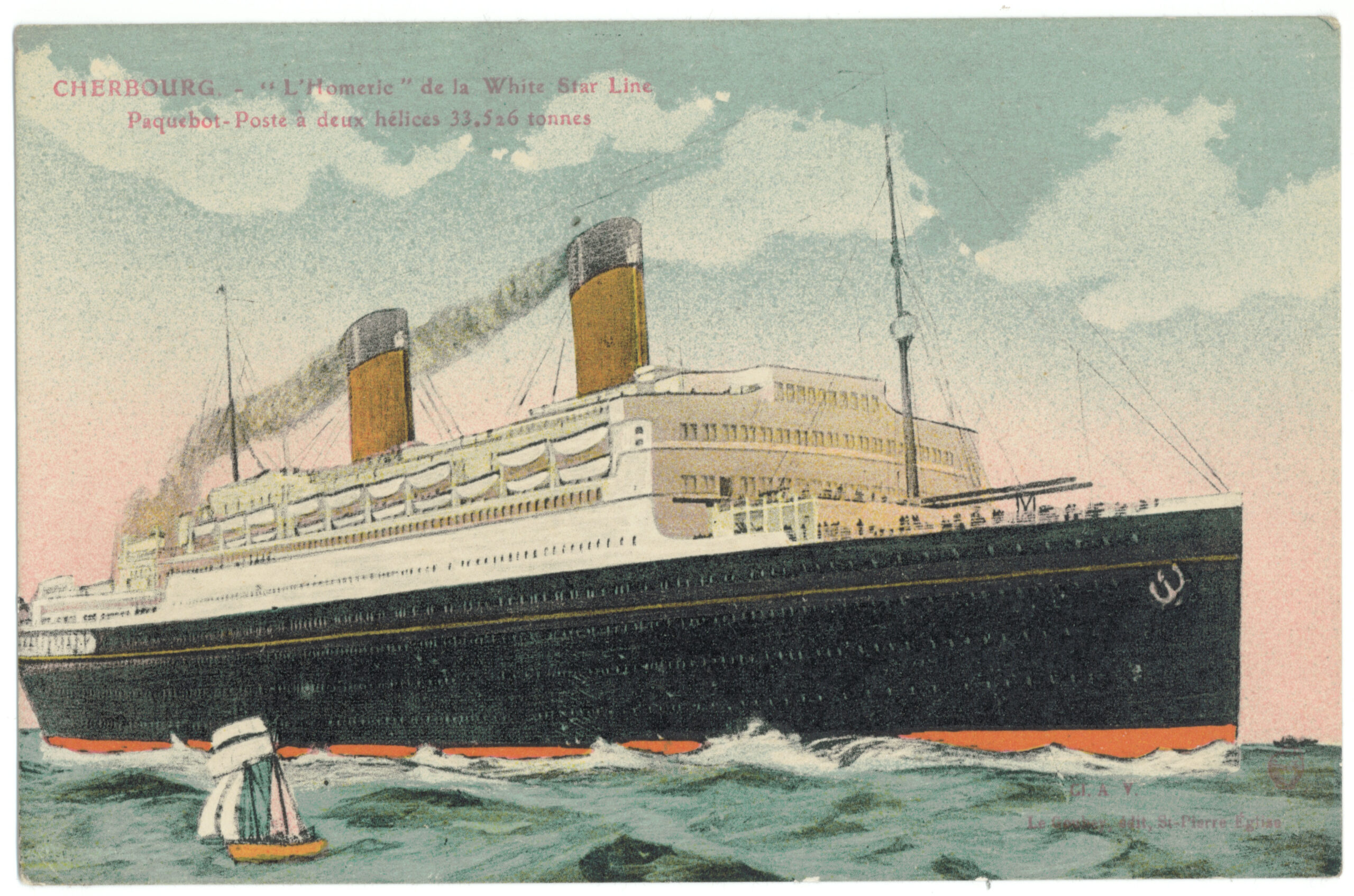 Paquebot Homeric de la White Star Line © La Cité dela Mer – Collection J.PIVAIN