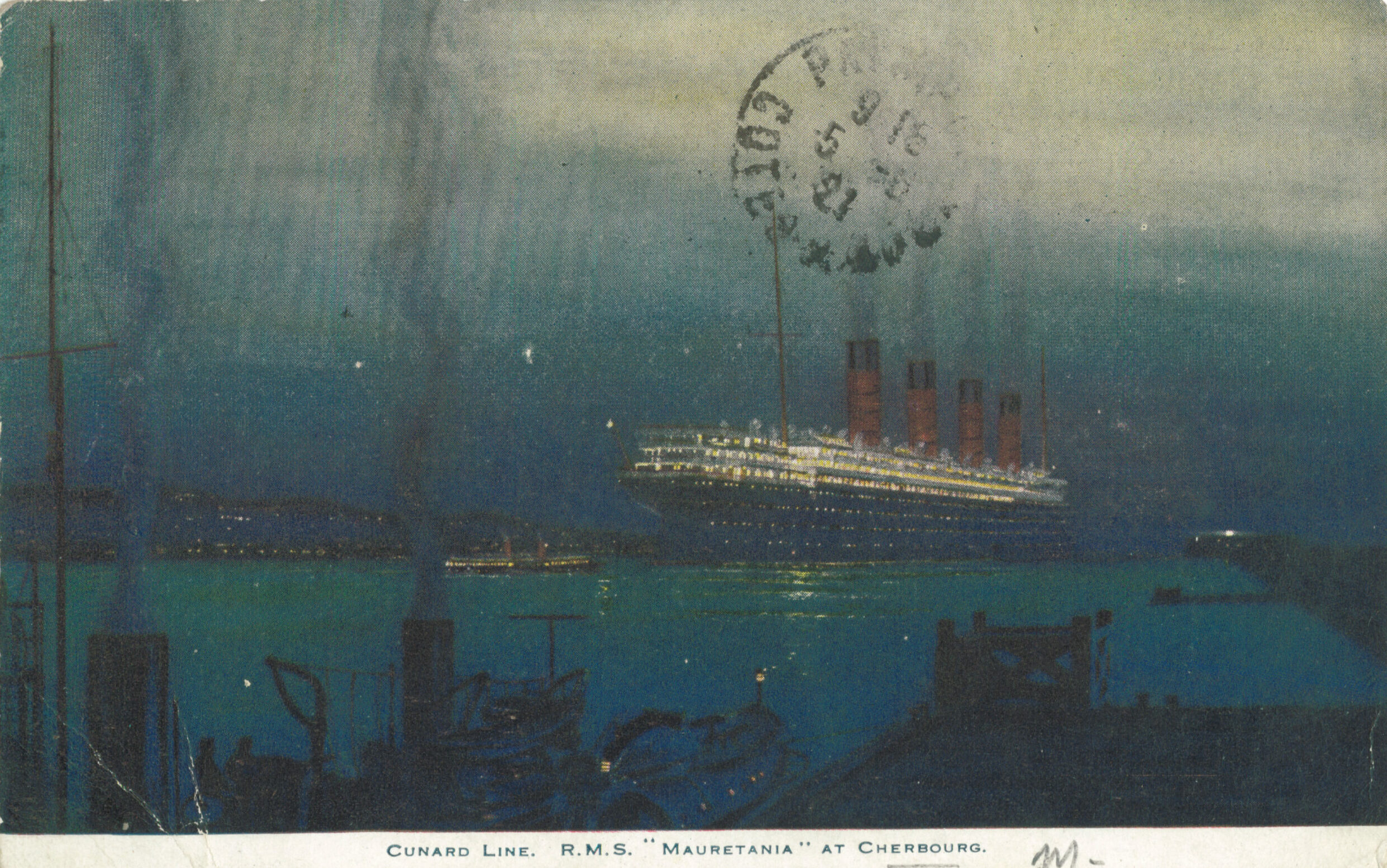 Paquebot Mauretania de la Cunard Line © La Cité de la Mer – Collection J.PIVAIN