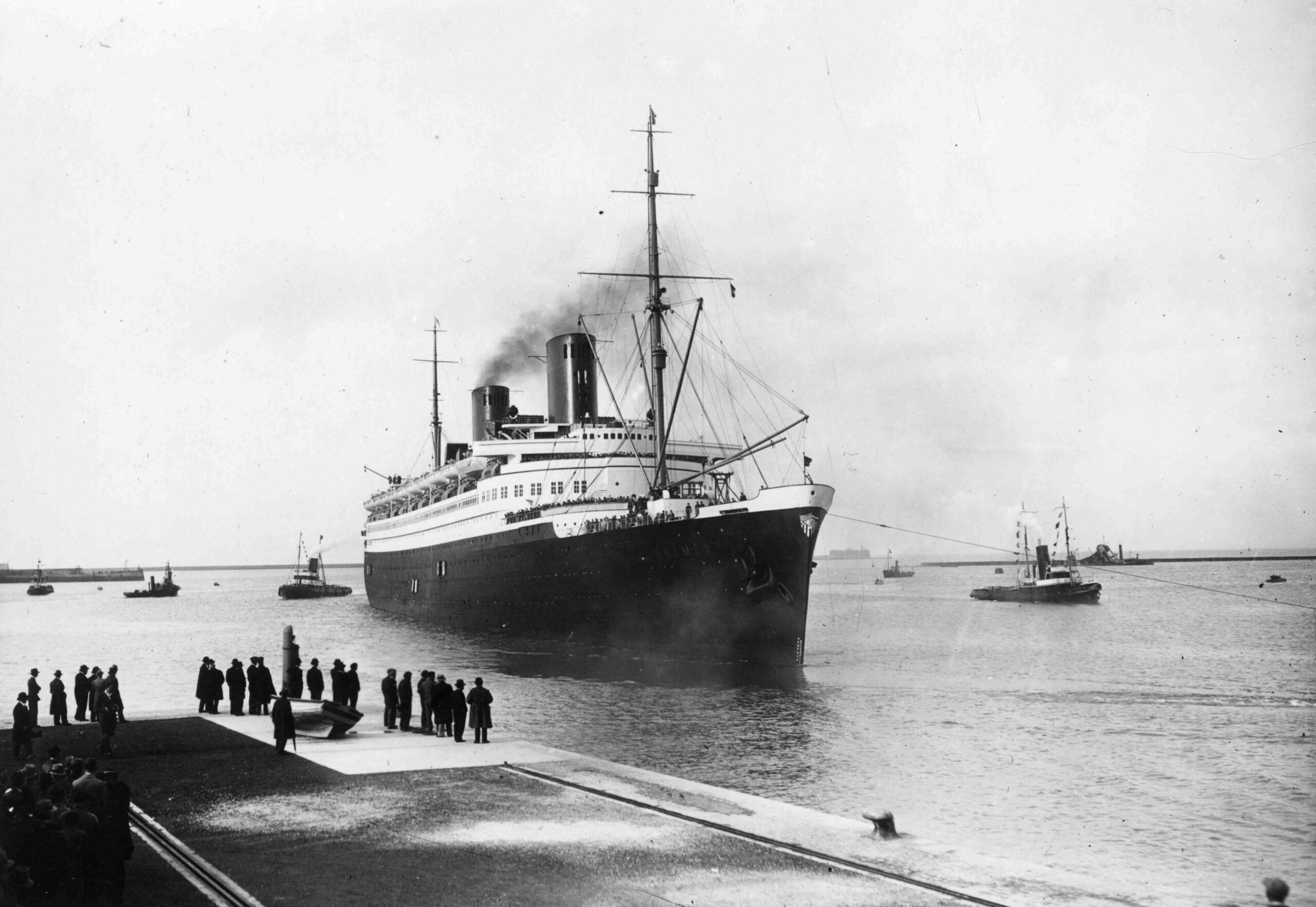 Escale du Bremen, le 16 avril 1934 © Collection CCI Ouest Normandie