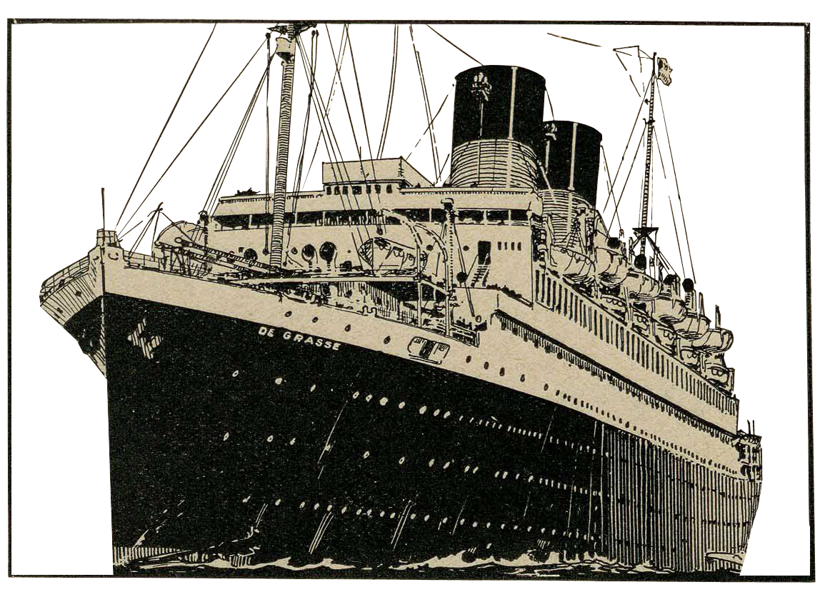 Paquebot De Grasse © Archives nationales du monde du travail, Fonds de la Compagnie générale transatlantique
