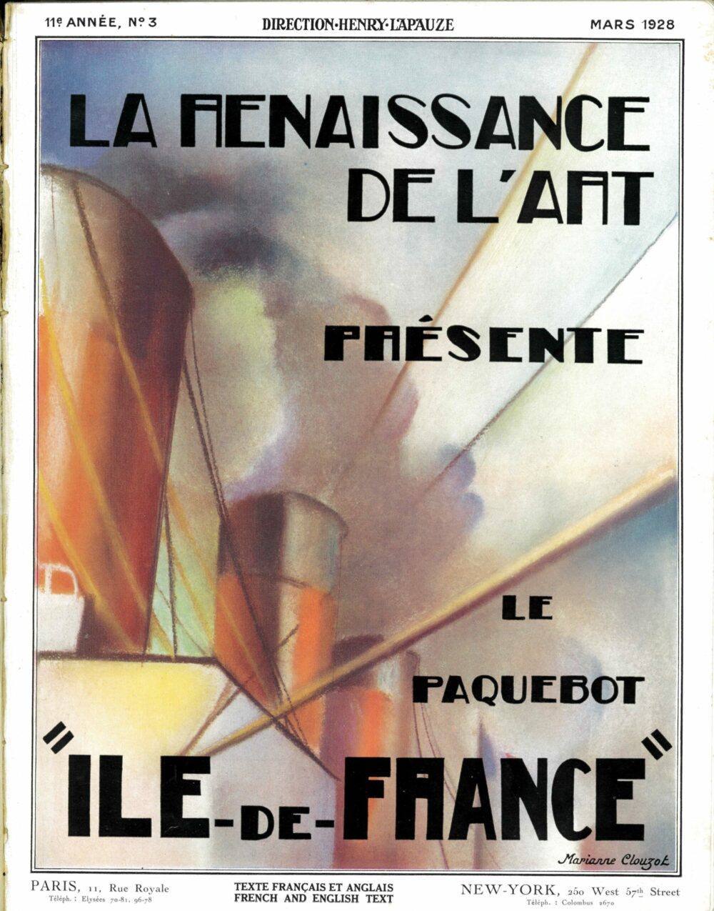 Livret La Renaissance de l&rsquo;Art, 1928 © La Cité de la Mer – Collection E.BARD