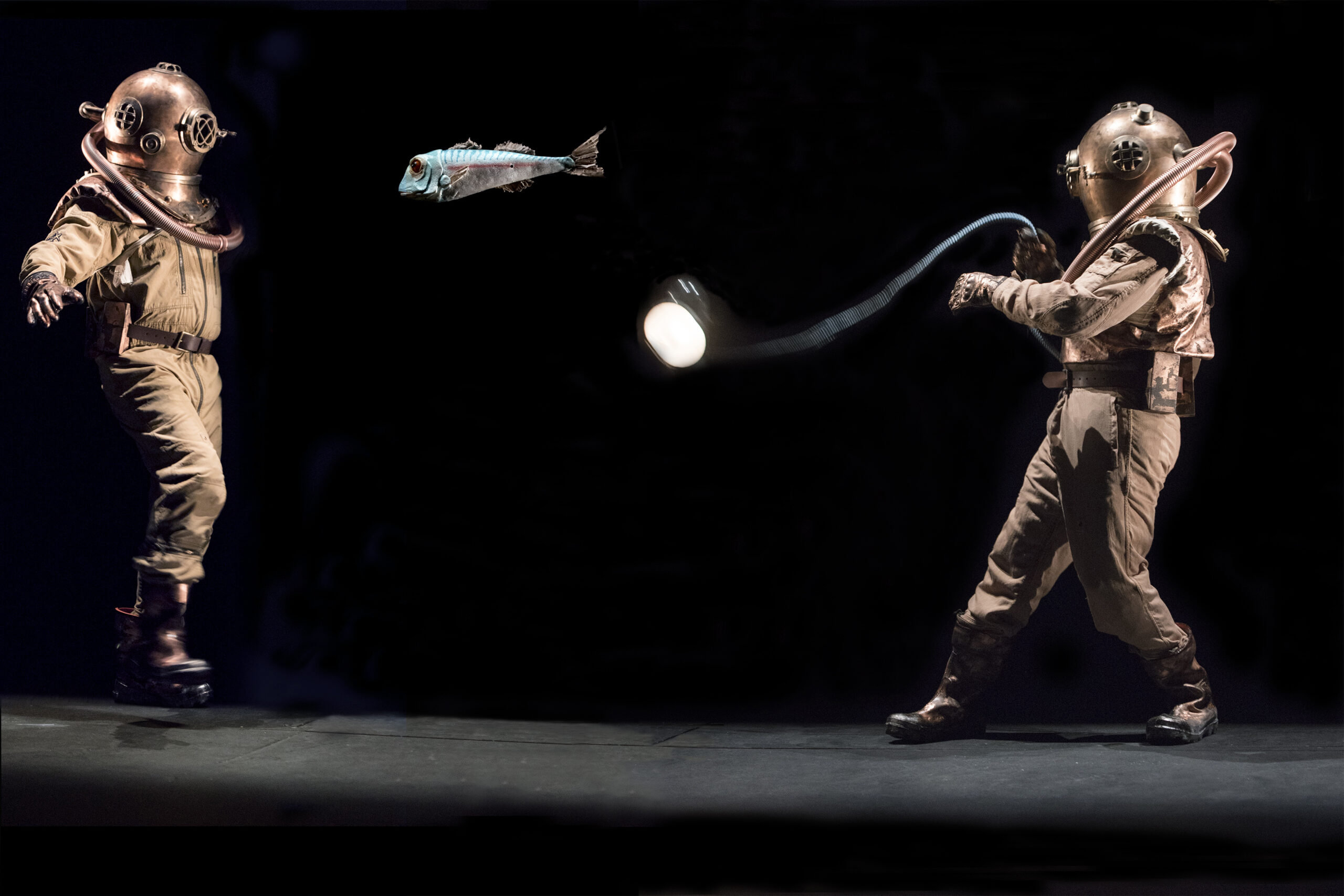 20 000 LIEUES SOUS LES MERS  – Verne – C. Hecq et V.Lesort –  Theatre du Vieux Colombier