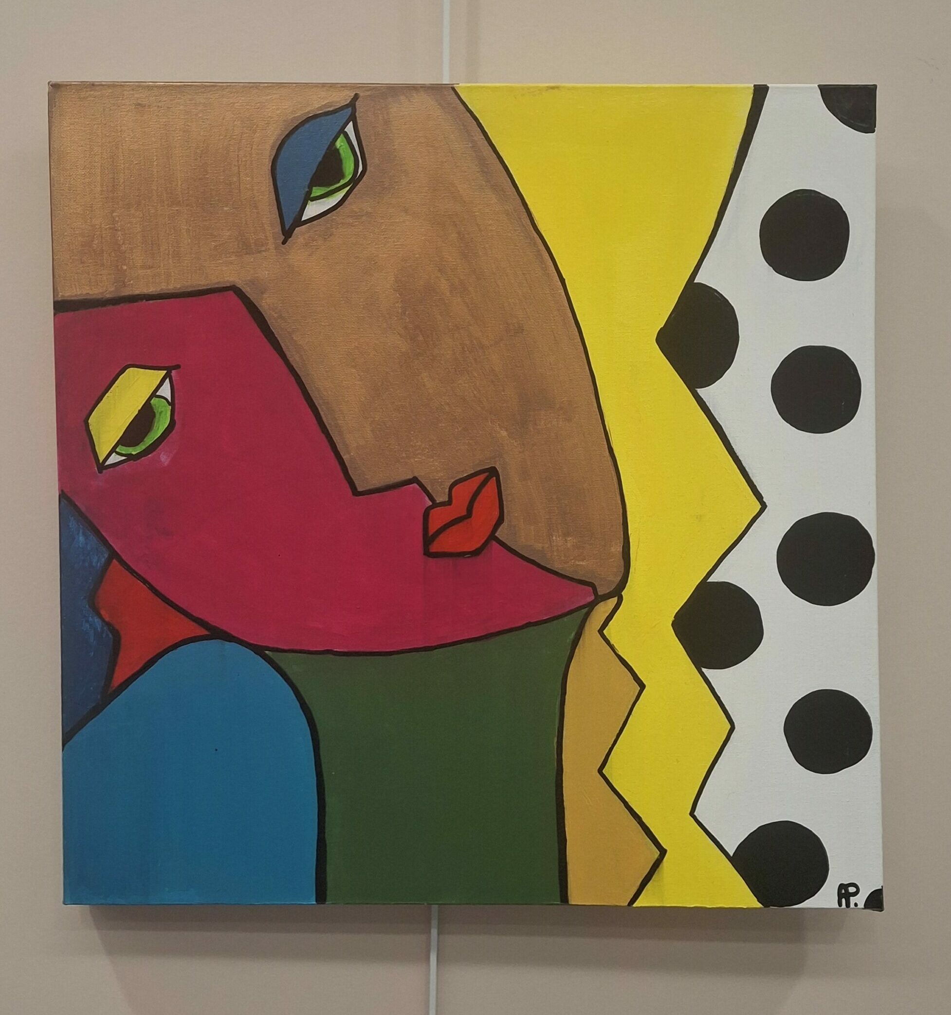 Tableau abstrait à l&rsquo;acrylique d&rsquo;Agnès PERSIL ©Agnès PERSIL