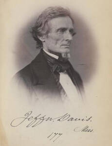 Le président de la Confédération sudiste, Jefferson DAVIS