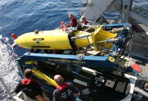 Le robot sous-marin (AUV) REMUS 6000 © Woods Hole Oceanographic Institution
