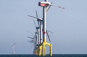 Parc éolien offshore en Allemagne "BARD Offshore 1" © Bard