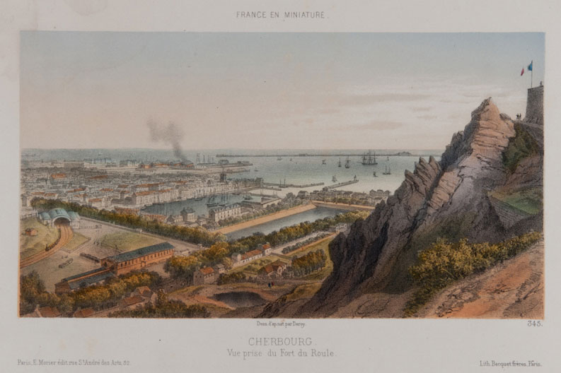 Le port de Cherbourg en 1860