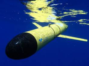 Le robot sous-marin américain Slocum Glider © Photo by Ben Allsup, Teledyne Webb Research