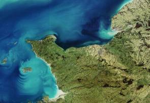 La Normandie photographiée par le satellite Envisat © Agence Spatiale Européenne