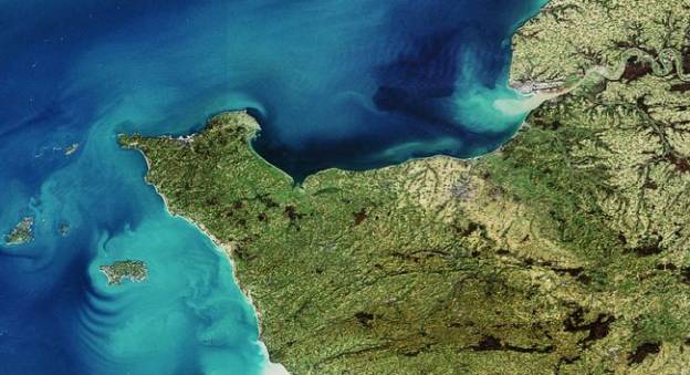 La Normandie photographiée par le satellite Envisat © Agence Spatiale Européenne